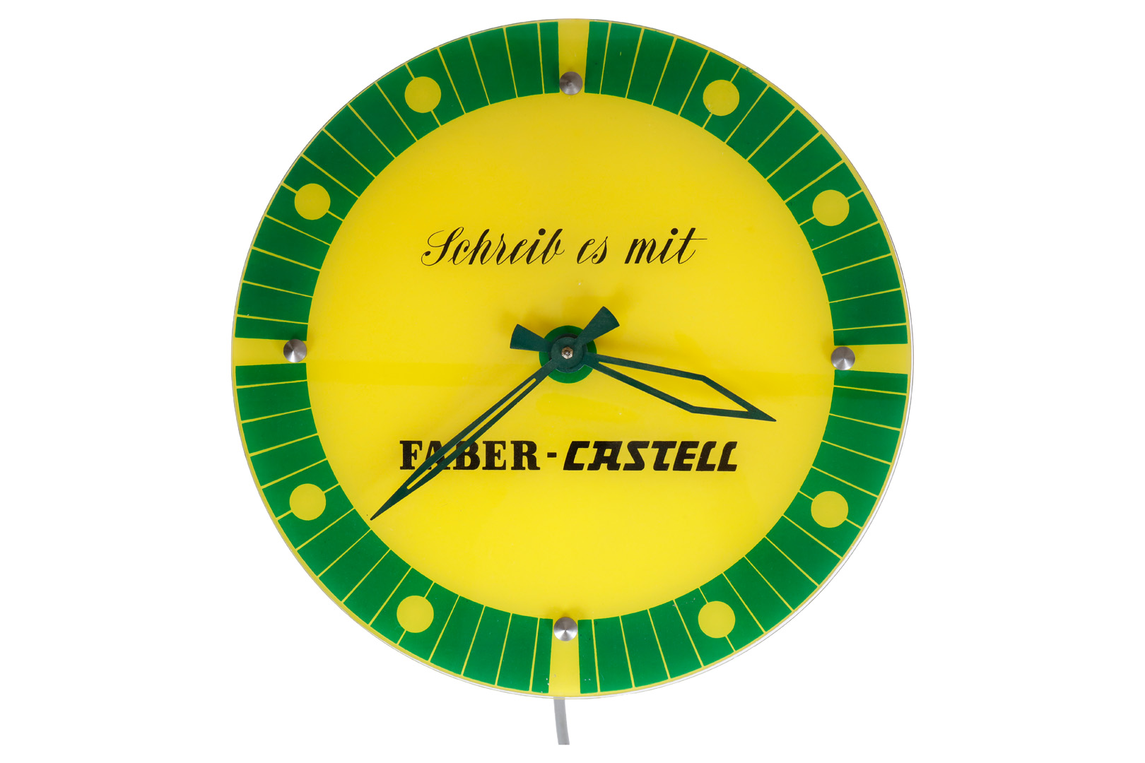 Orologio da parete pubblicitario elettrico "Faber Castell"