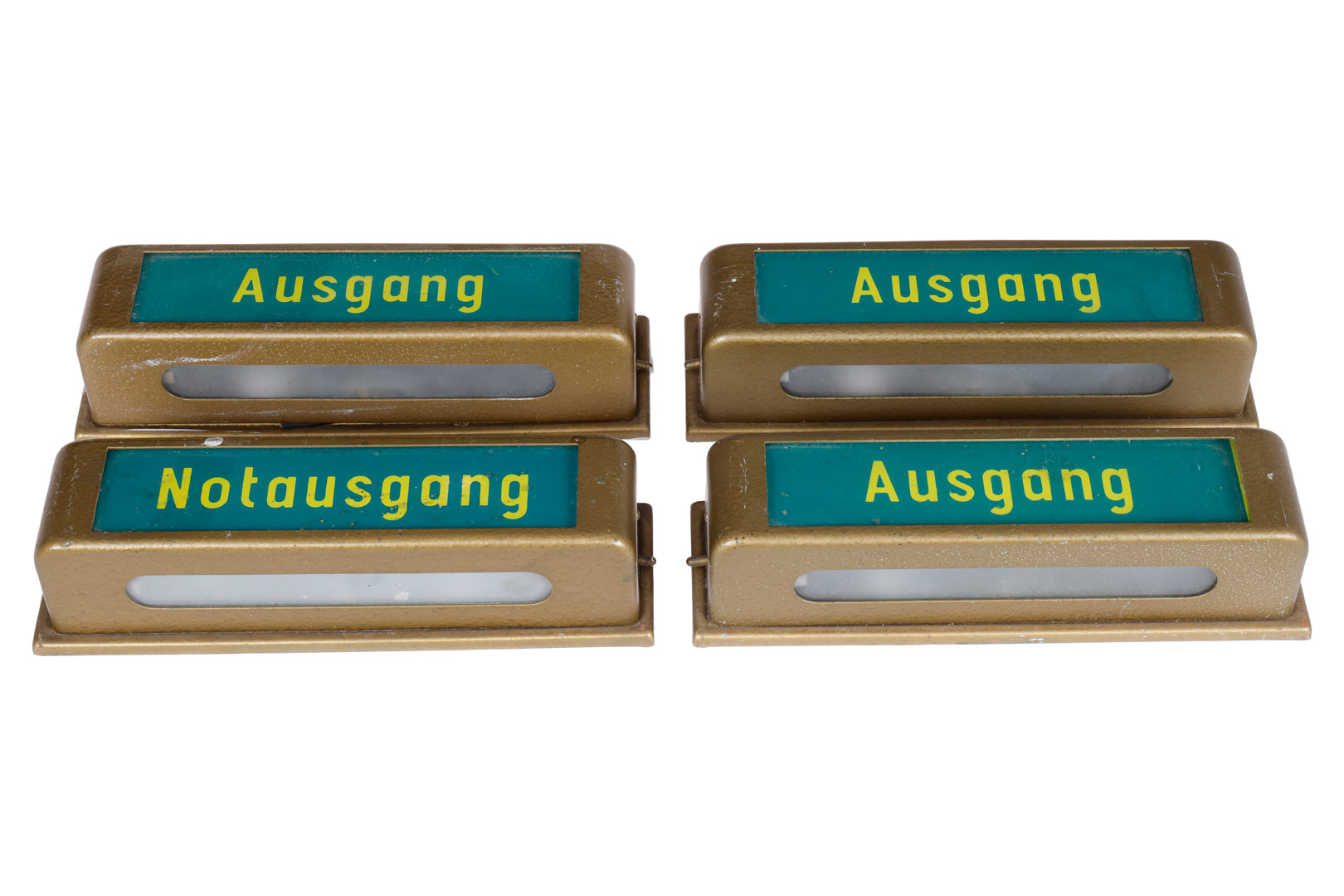 4 biografbelysninger "Udgang" og "Nødudgang"